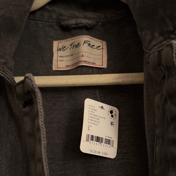 Womans Black Denim Jacket - Picture 2 of 4